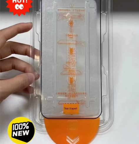 无尘舱秒贴膜钢化膜苹果15/15proma...