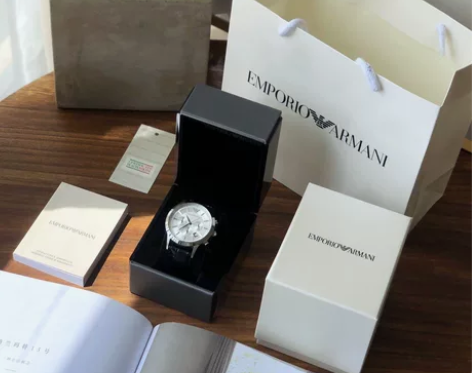 Armani 阿玛尼经典休闲商务款，男士皮...