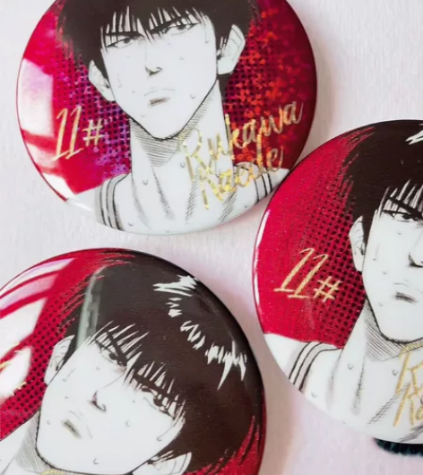 【现货】灌篮高手 流川枫 双闪吧唧 徽章 ...