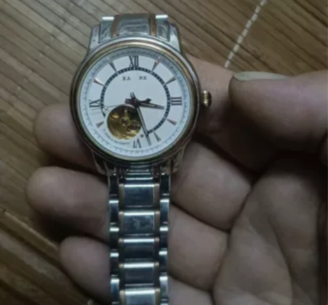 雷诺镂空机械表,一个颜色可选,中间掉了个字...