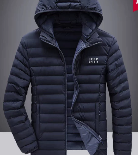 JEEP吉普秋冬款男式轻薄白鸭绒羽绒棉服修...