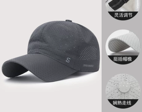 【狂欢价】鳄鱼时尚夏季帽子速干帽男网眼透气...