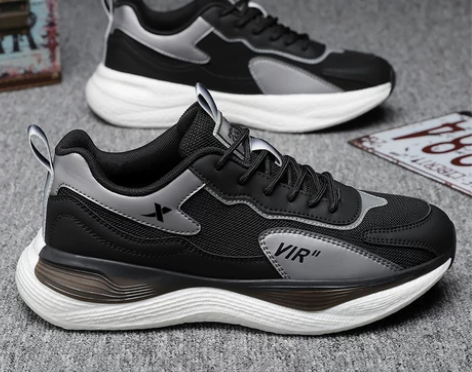 特步男鞋运动鞋夏季透气网面轻便休闲鞋202...