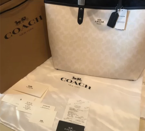 闲置全新Coach蔻驰city33冰川白拼...