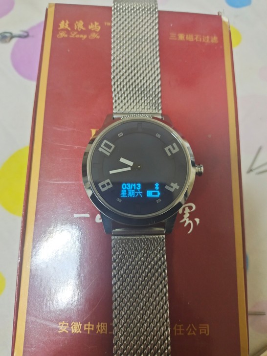联想watch x智能手表绝版蓝银版实物图...
