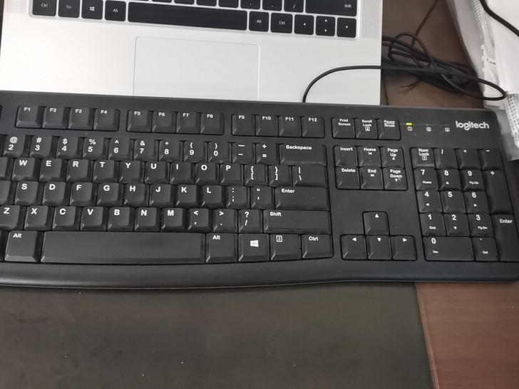 罗技K120键盘，有线，黑色，京东自营旗舰...