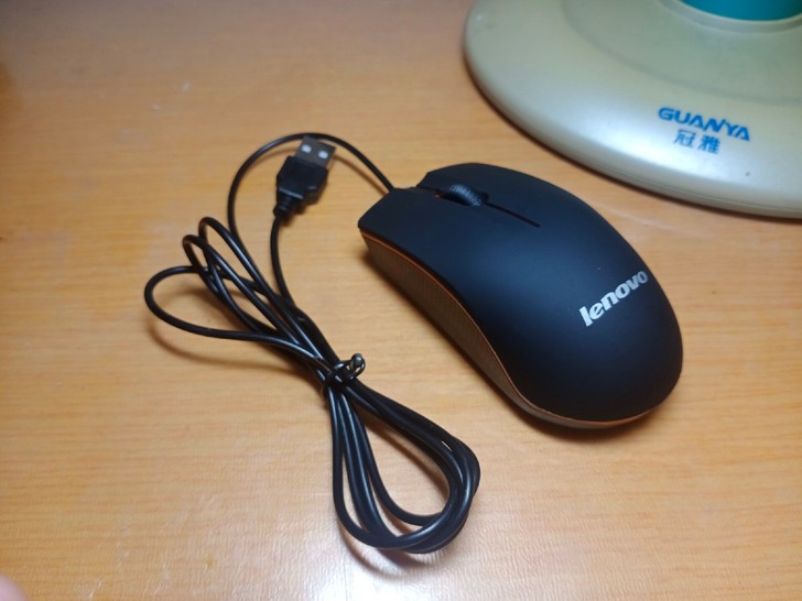 联想Lenovo笔记本电脑有线鼠标m20磨...
