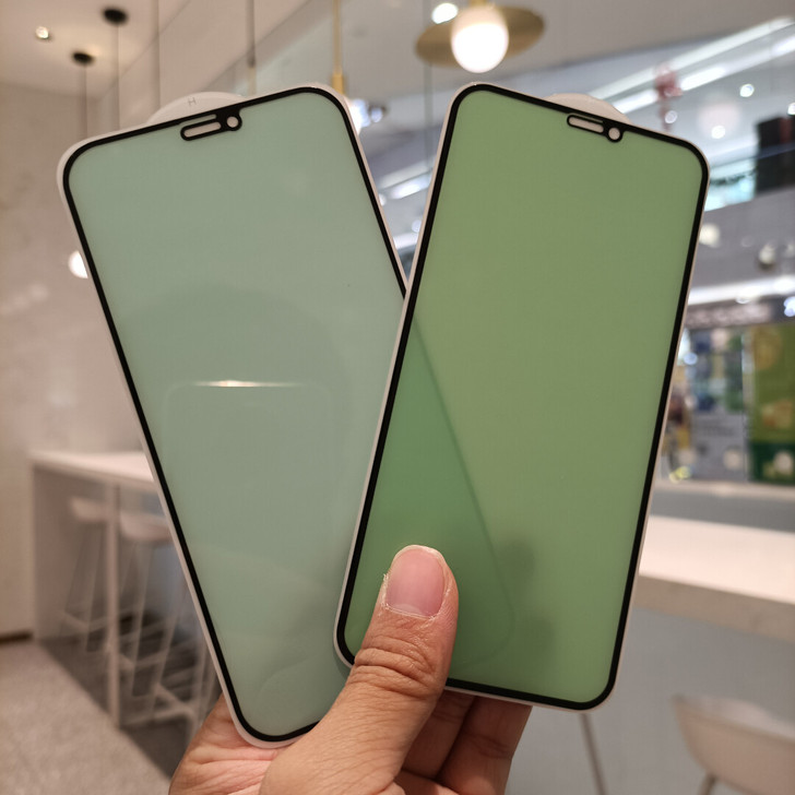 苹果12绿光钢化膜护眼玻璃膜12proma...