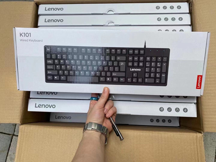 全新联想K101有线商务办公单键盘大量库存...