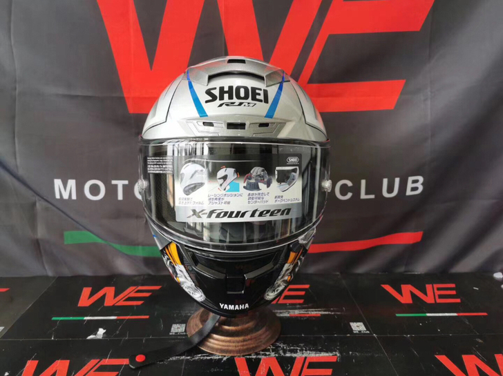 SHOEI X14 银雅马哈,配原厂包装箱...