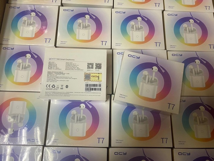 QCY T7无线蓝牙耳机双耳半入耳式运动跑...