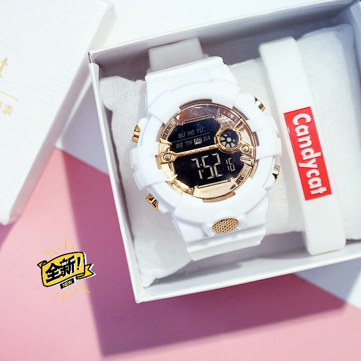手表女中学生简约潮流防水运动男原宿风电子表男