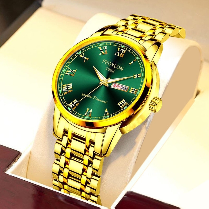 【不赚钱交个朋友】中国红自动机械手表双日历...