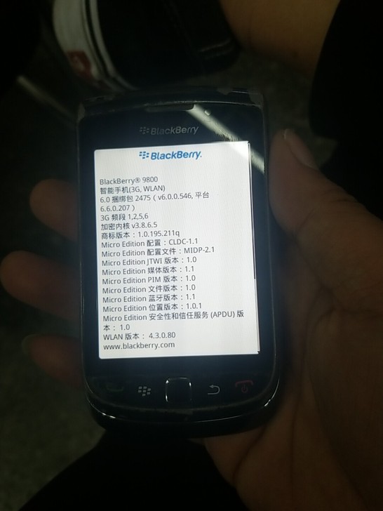 黑莓9800 功能正常描述一致签收不退