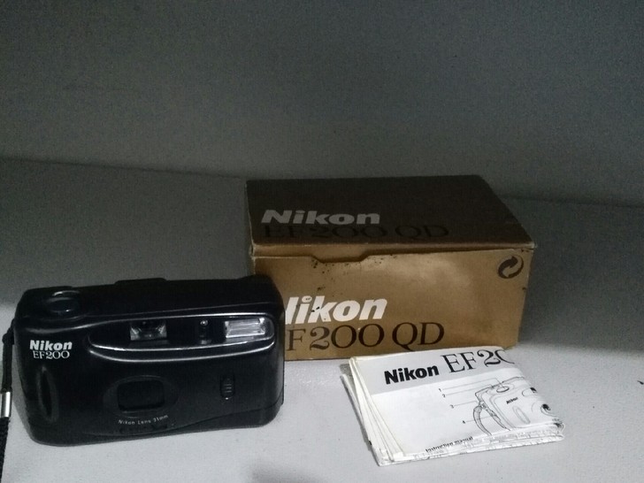 尼康EF200QD胶卷相机 能用 闪光灯不...