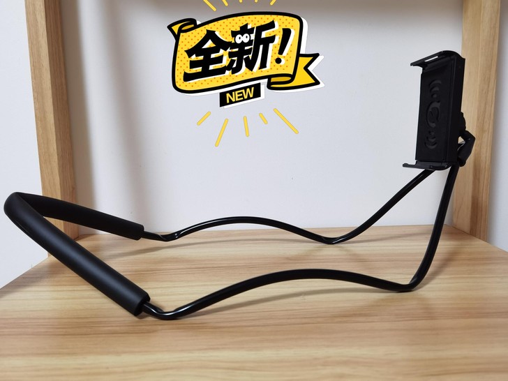 出闲置【全新】懒人手机支架床上挂脖子支架追...