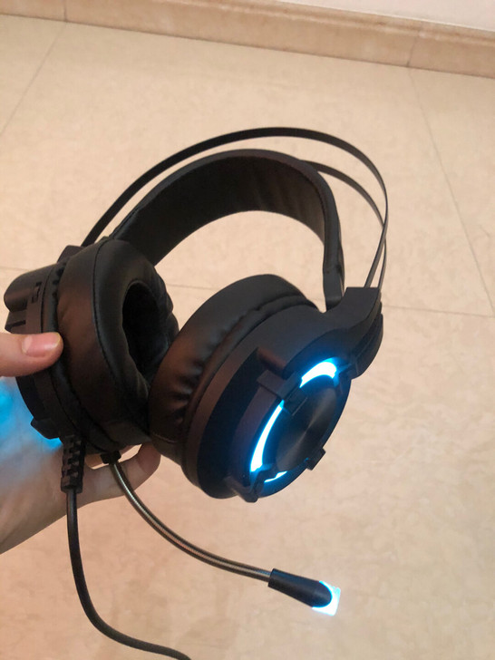 达尔优EH716有线游戏耳机，usb插口，...