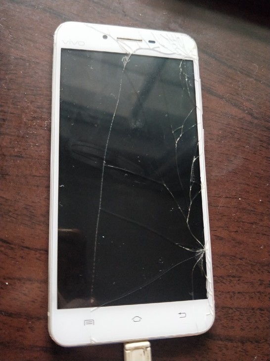 vivo  x6a    外屏摔裂了，显示...