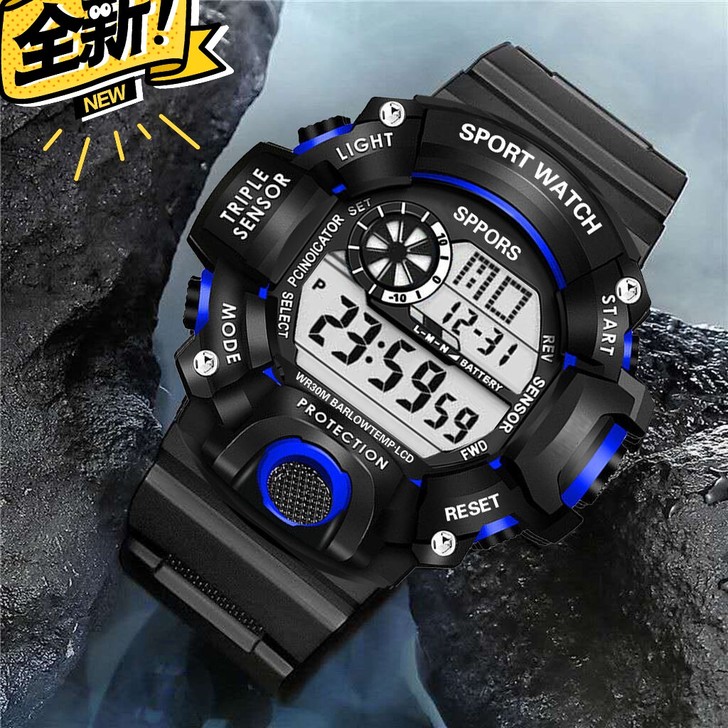 防水运动学生电子手表