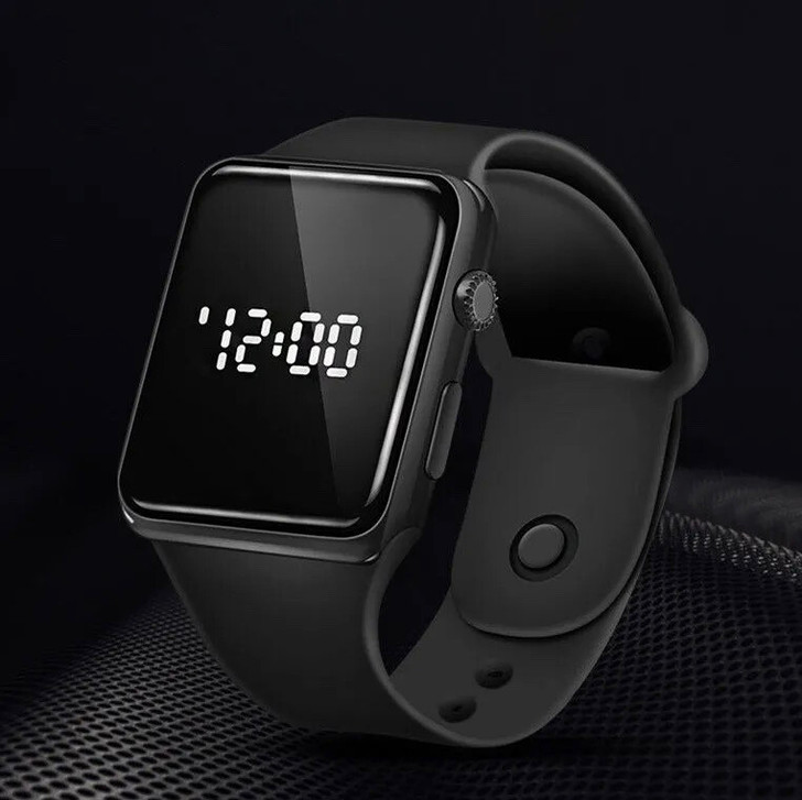 简约时尚手表LED日历手表情侣表装饰美臂简...