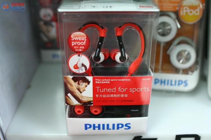 飞利浦运动专业高保真耳机防水全新带包装