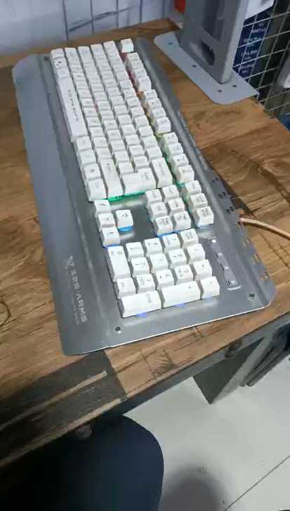 炫光X25键盘金属游戏背光键盘黑轴机械手感...