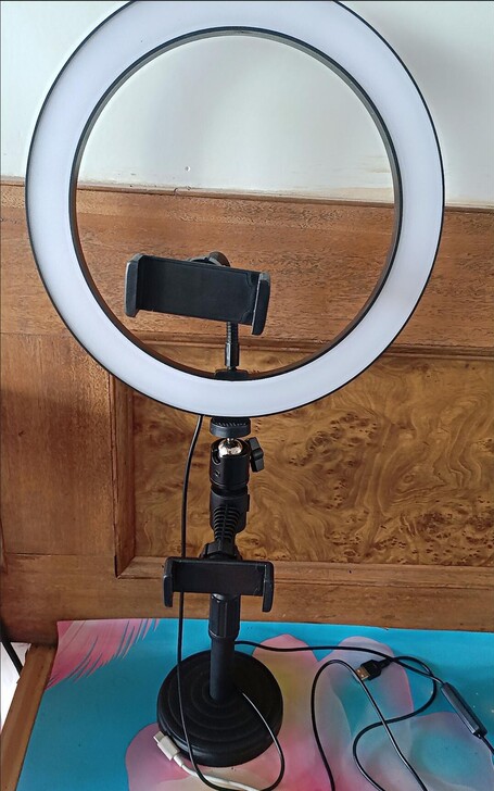 【全新】补光灯直播手机支架可升降拍视频神器...