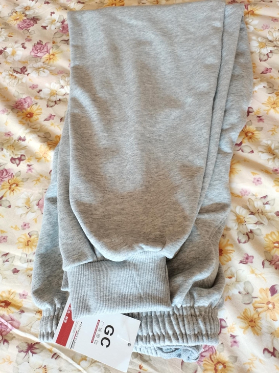 男纯棉运动裤毛巾棉春秋款宽松束脚大码收口直...