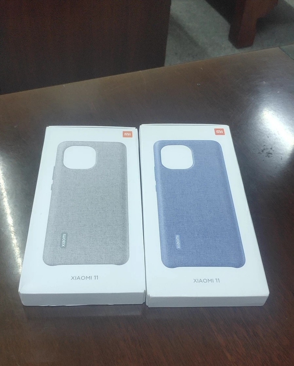 小米11 原厂素皮仿织保护壳