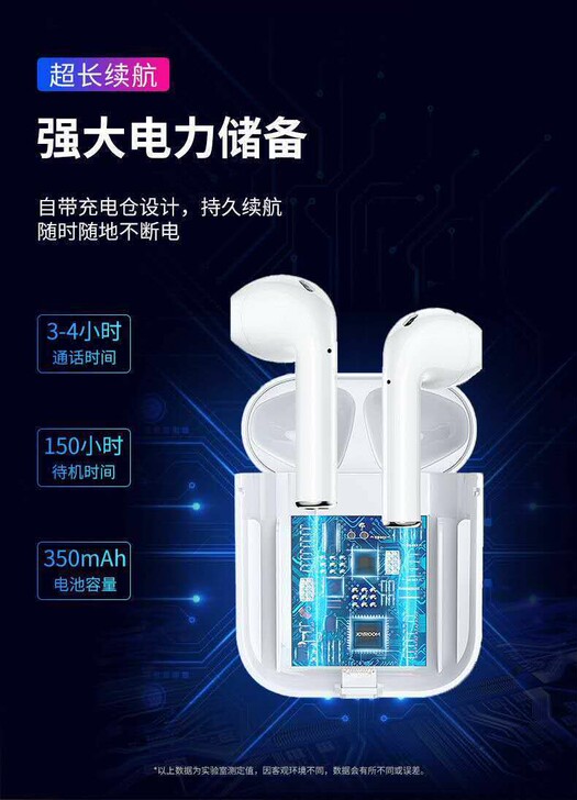 优派YP100真无线TWS蓝牙耳机可苹果弹...