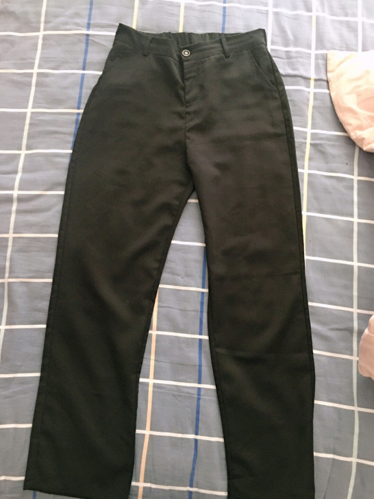 裤子合集黑色西装阔腿裤 实体店购买