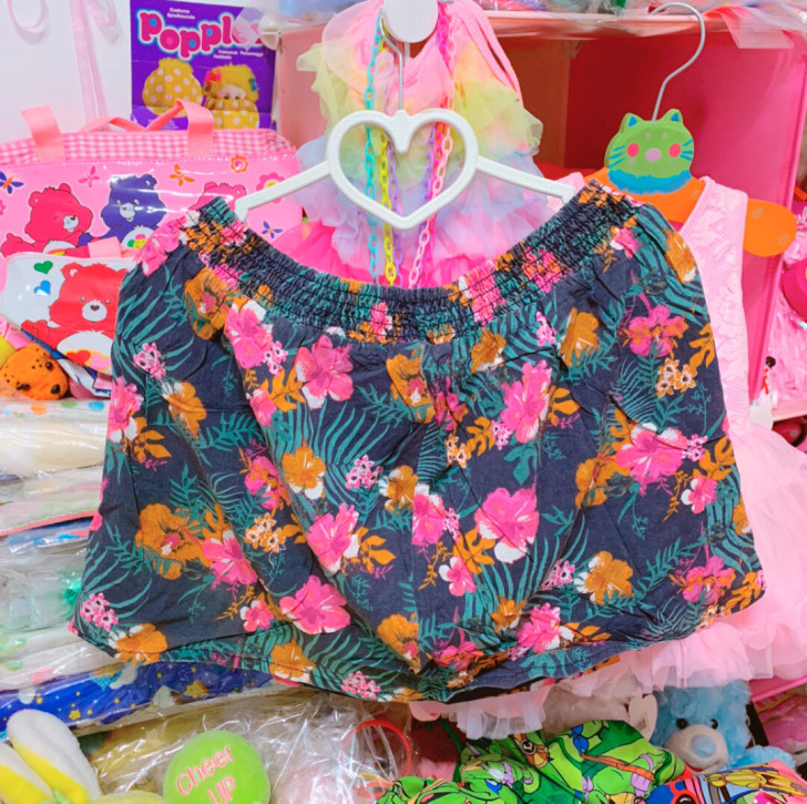 碎花少女软妹半裙