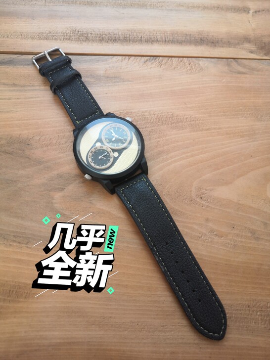 手表，石英表，上电子的，2个表盘，很好玩，...