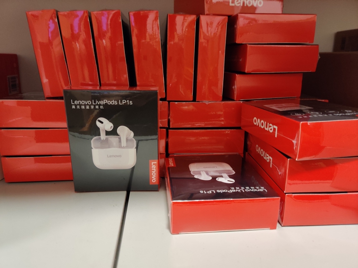 联想LP1S入耳式无线降噪蓝牙耳机苹果华为...