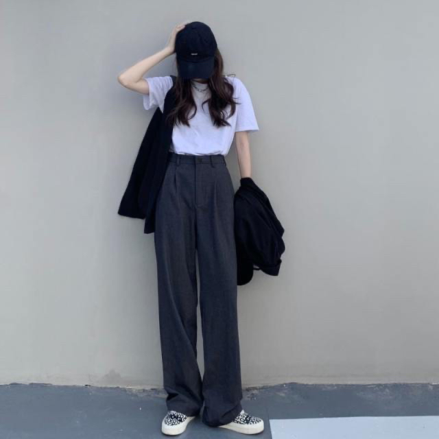 全新 全新 全新 拖地西装裤 女 2021...
