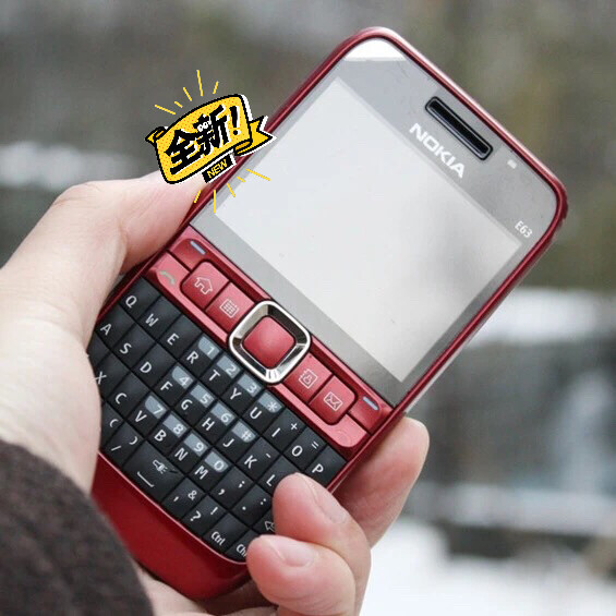 诺基亚E63移动联通4G直板全健盘按键老人...