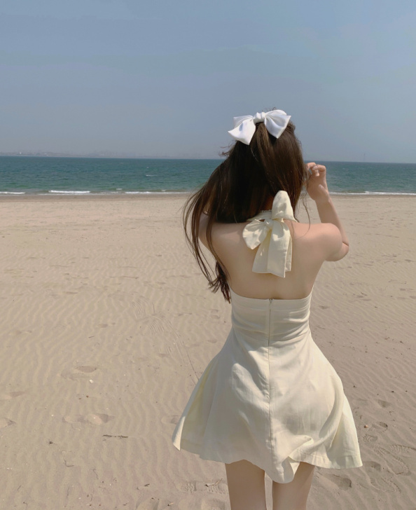 海边度假显瘦气质A字裙女夏季2021新款连...