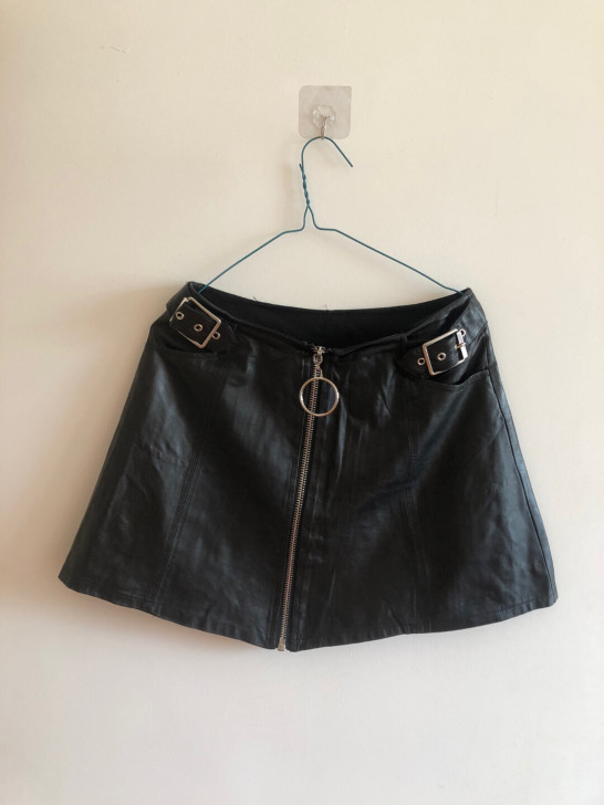 时尚皮裙 万能搭配 喜欢拍