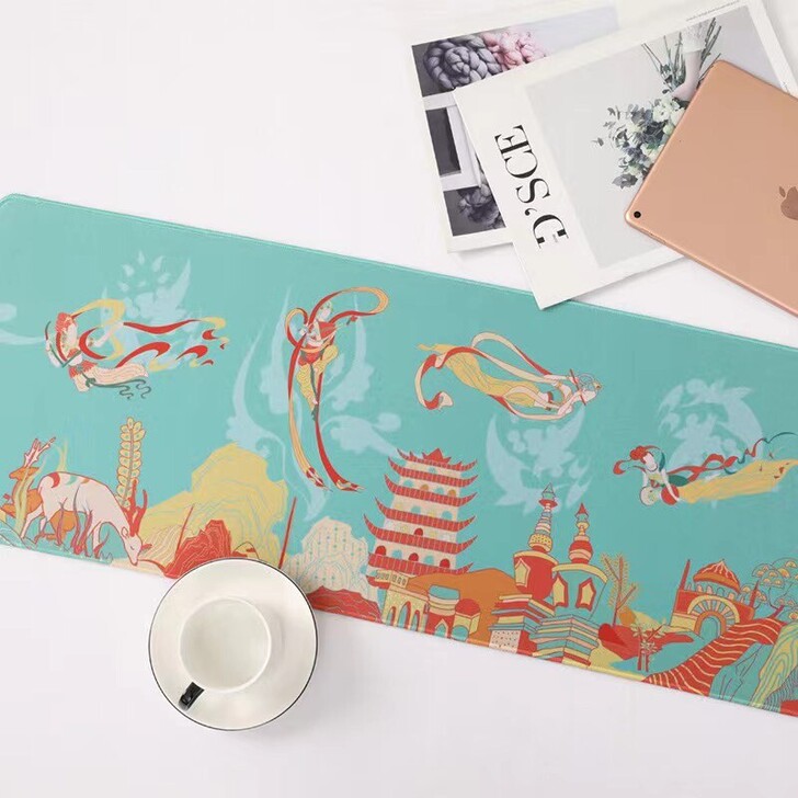 韵文博鉴敦煌联名款鼠标垫，尺寸80*30*...