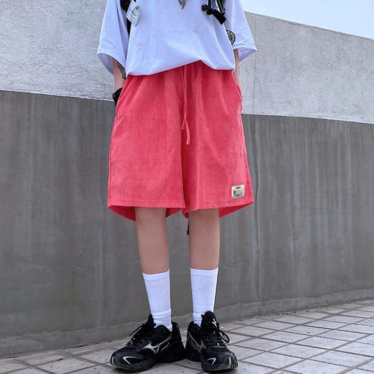 粉红休闲裤