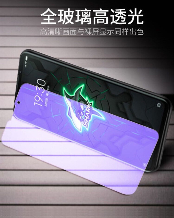 小米黑鲨4钢化膜3s全屏覆盖黑鲨3pro/...
