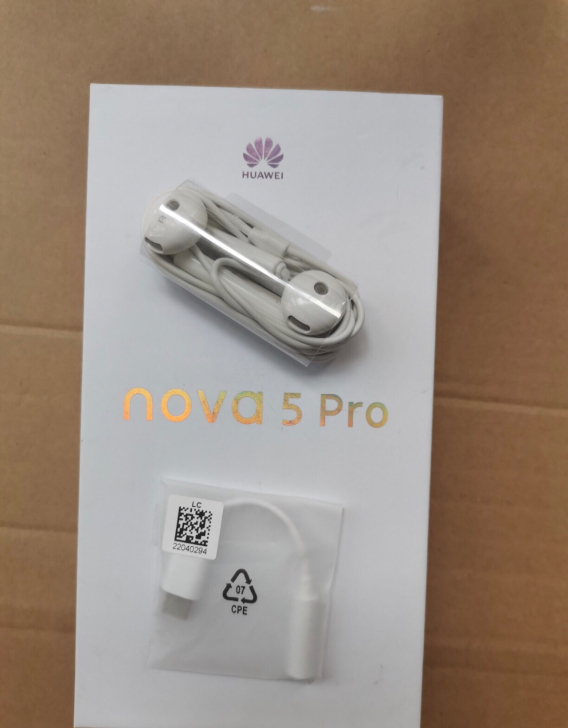 华为nova5pro原装耳机带Type-c...