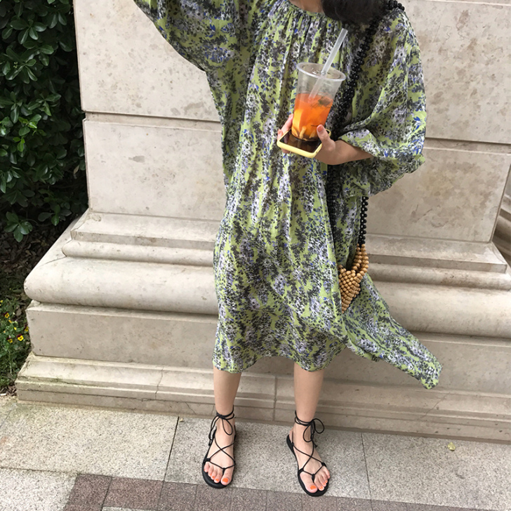 落落狷介 裙子仙女超仙森系甜美长款网红20...