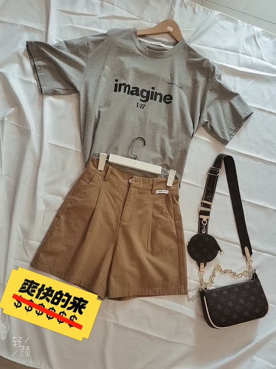 T两个颜色，如图。裤子三个颜色，黑白卡其，...