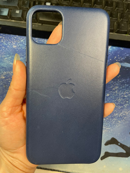 iPhone11promax 冰蓝洋皮革保...