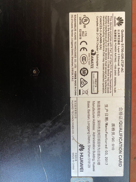 华为（HUAWEI）S1700-52FR-...