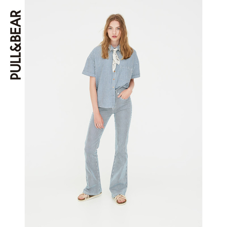 PullAndBear 新款复古裤子