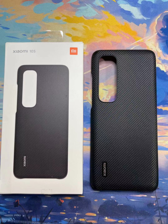 小米10s素皮保护壳 碳纤黑