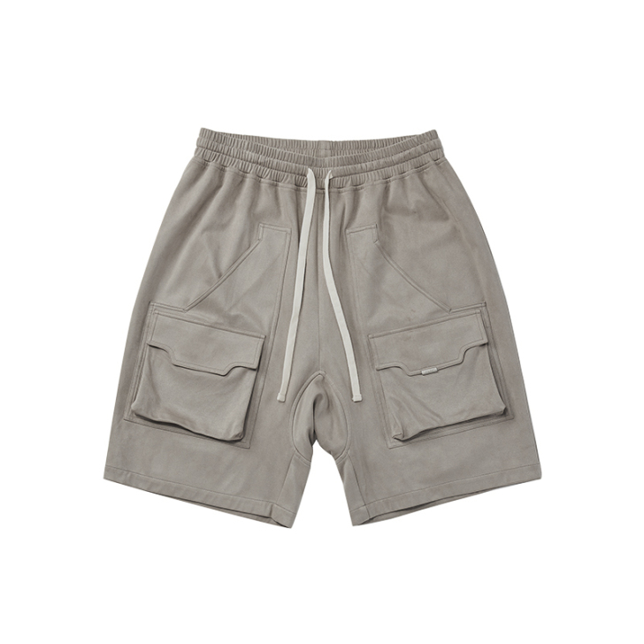 RASS 多口袋麂皮短裤 夏季国潮牌潮流嘻...