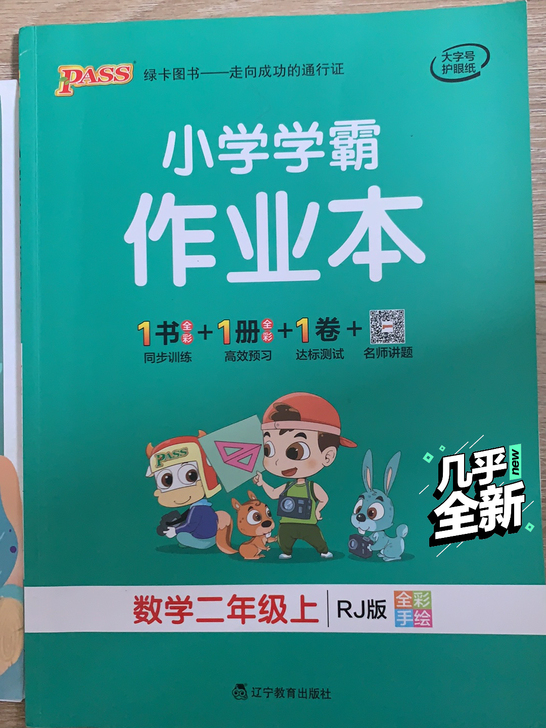 《小学学霸作业本》数学二上RJ版（人教版）